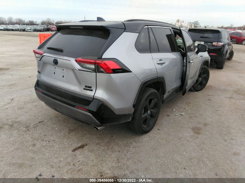2020 TOYOTA RAV4 HYBRID XSE VIN: 2T3EWRFV5LW088443