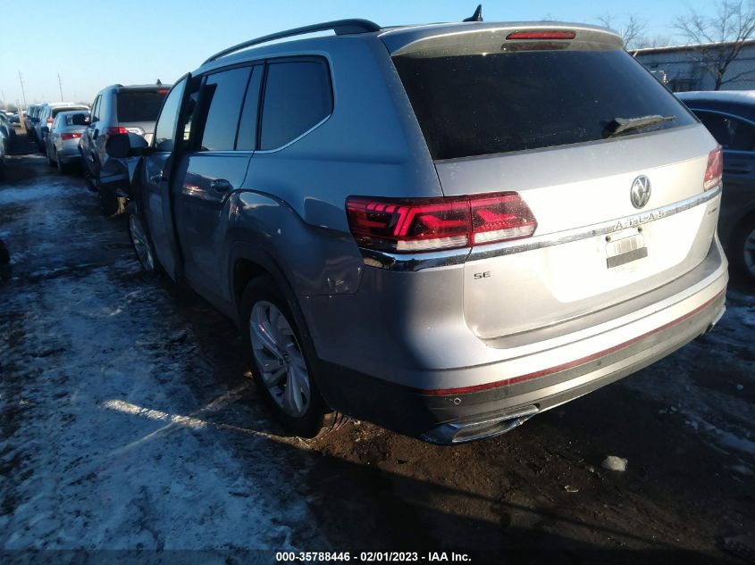 2021 VOLKSWAGEN ATLAS 2.0T SE W/TECHNOLOGY VIN: 1V2KP2CA6MC578854