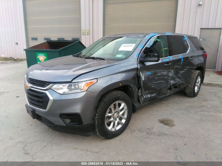 2021 CHEVROLET TRAVERSE LS VIN: 1GNERFKW1MJ130490