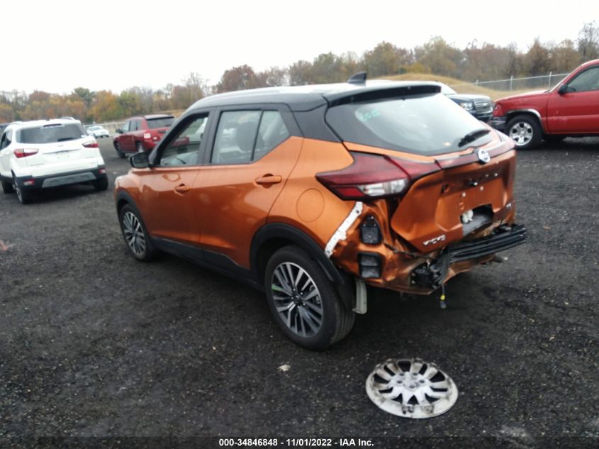 2021 NISSAN KICKS SV VIN: 3N1CP5CV2ML551250