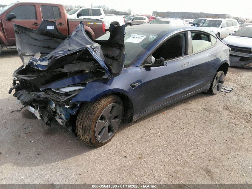 2022 TESLA MODEL 3 VIN: 5YJ3E1EA4NF346387
