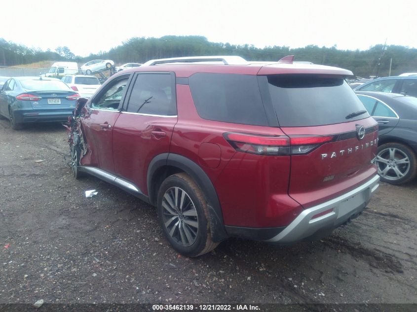 2022 NISSAN PATHFINDER PLATINUM VIN: 5N1DR3DKXNC268530