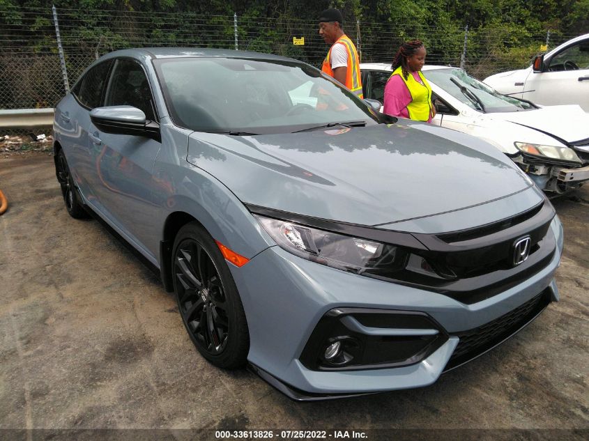 2021 HONDA CIVIC HATCHBACK SPORT VIN: SHHFK7H45MU209597