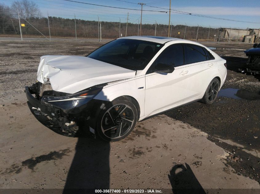 2021 HYUNDAI ELANTRA N LINE VIN: KMHLR4AFXMU106625