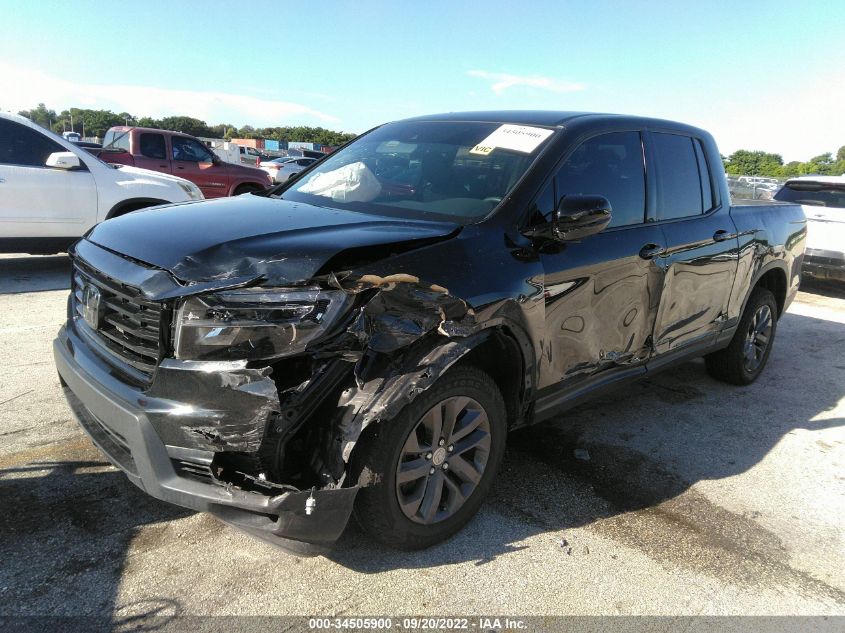 2021 HONDA RIDGELINE SPORT VIN: 5FPYK3F12MB002927