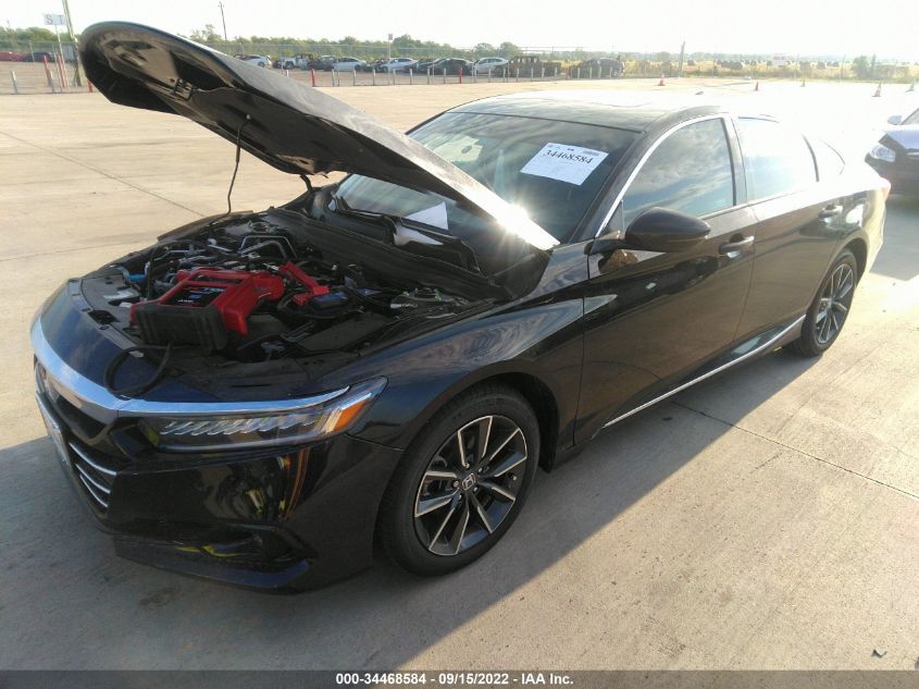 2022 HONDA ACCORD SEDAN EX-L VIN: 1HGCV1F5XNA059891