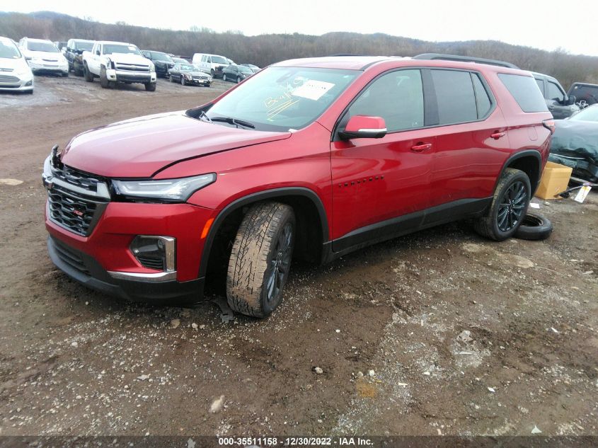 2022 CHEVROLET TRAVERSE RS VIN: 1GNEVJKW9NJ120516