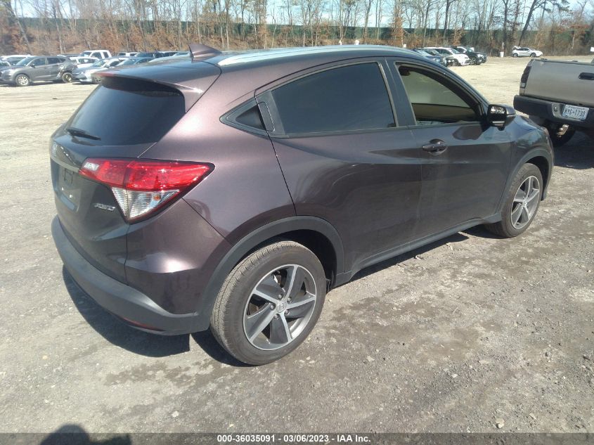 2022 HONDA HR-V EX VIN: 3CZRU6H53NM733964