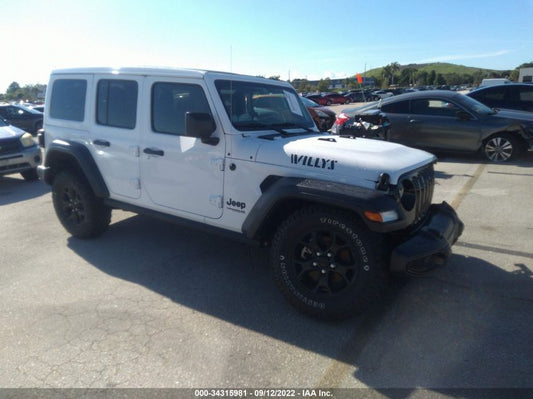 2021 JEEP WRANGLER UNLIMITED WILLYS VIN: 1C4HJXDG0MW647422