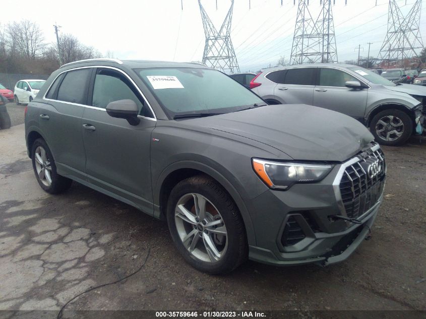2022 AUDI Q3 S LINE PREMIUM VIN: WA1DECF36N1054372