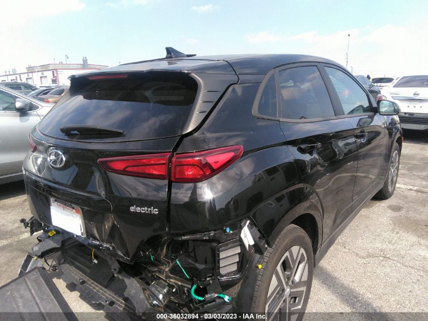 2022 HYUNDAI KONA ELECTRIC SEL VIN: KM8K33AG9NU138256