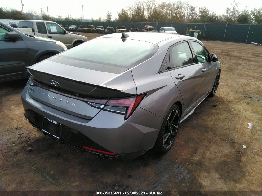 2022 HYUNDAI ELANTRA N LINE VIN: KMHLR4AF9NU234503