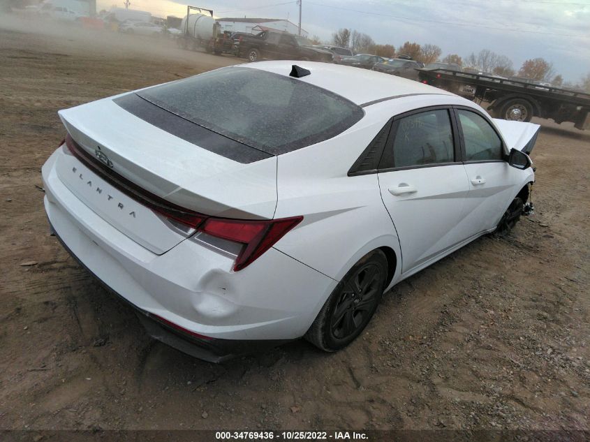 2021 HYUNDAI ELANTRA SEL VIN: 5NPLS4AG1MH003492