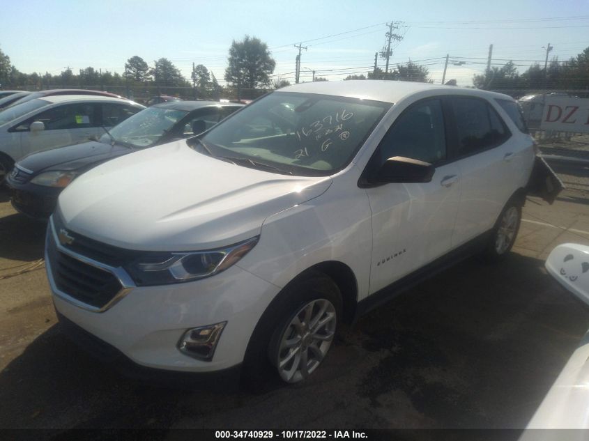 2021 CHEVROLET EQUINOX LS VIN: 3GNAXSEV3MS163716