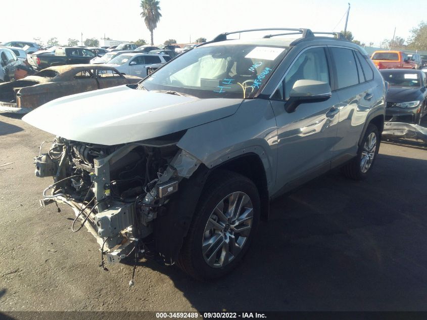 2022 TOYOTA RAV4 XLE PREMIUM VIN: 2T3C1RFV9NW198372