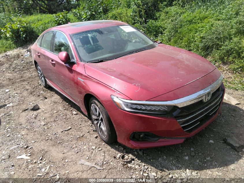 2021 HONDA ACCORD HYBRID EX-L VIN: 1HGCV3F50MA019409