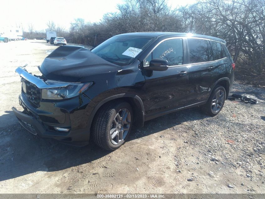 2022 HONDA PASSPORT EX-L VIN: 5FNYF8H56NB013859