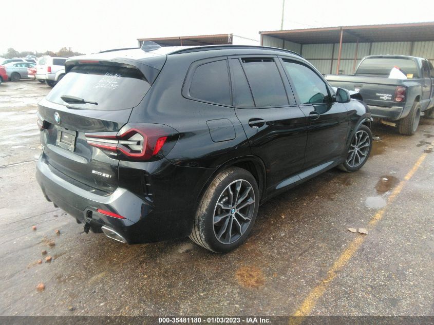 2022 BMW X3 SDRIVE30I VIN: 5UX43DP08N9L57983