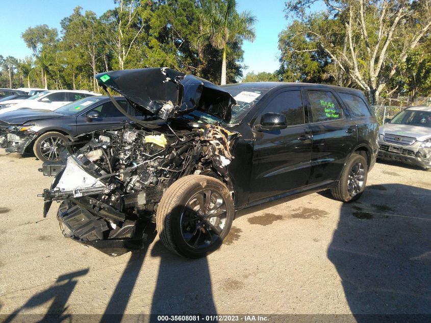 2022 DODGE DURANGO SXT VIN: 1C4RDJAG1NC174534
