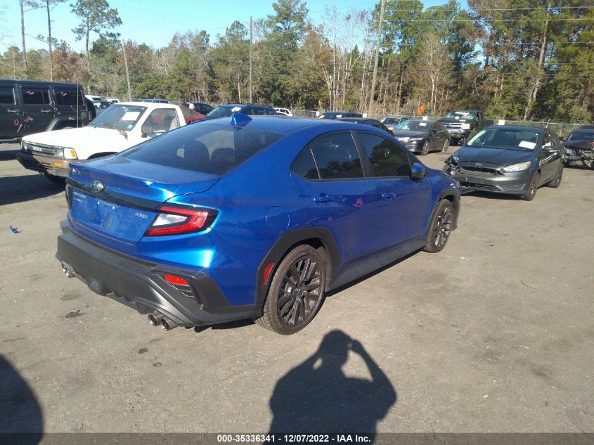 2022 SUBARU WRX PREMIUM VIN: JF1VBAH69N8010460
