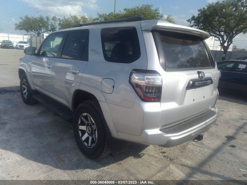 2022 TOYOTA 4RUNNER TRD OFF ROAD VIN: JTEPU5JR3N6009711