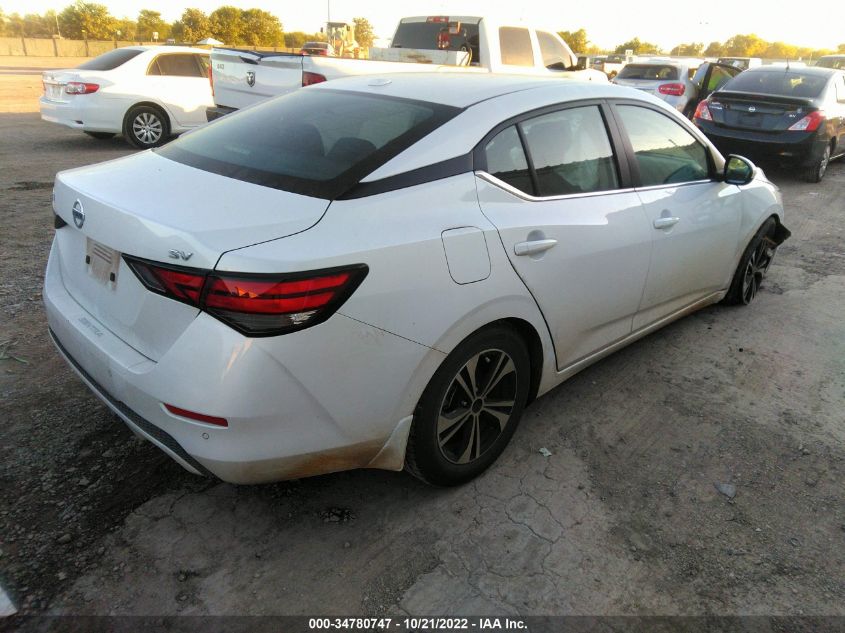 2022 NISSAN SENTRA SV VIN: 3N1AB8CV1NY229159
