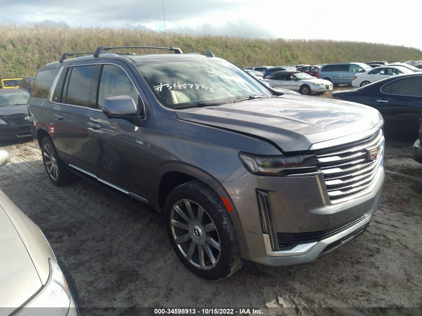 2022 CADILLAC ESCALADE ESV PREMIUM LUXURY PLATINUM VIN: 1GYS4MKL1NR135609