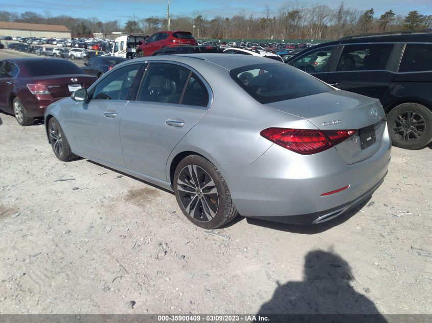 2022 MERCEDES-BENZ C-CLASS C 300 VIN: W1KAF4HB7NR032968