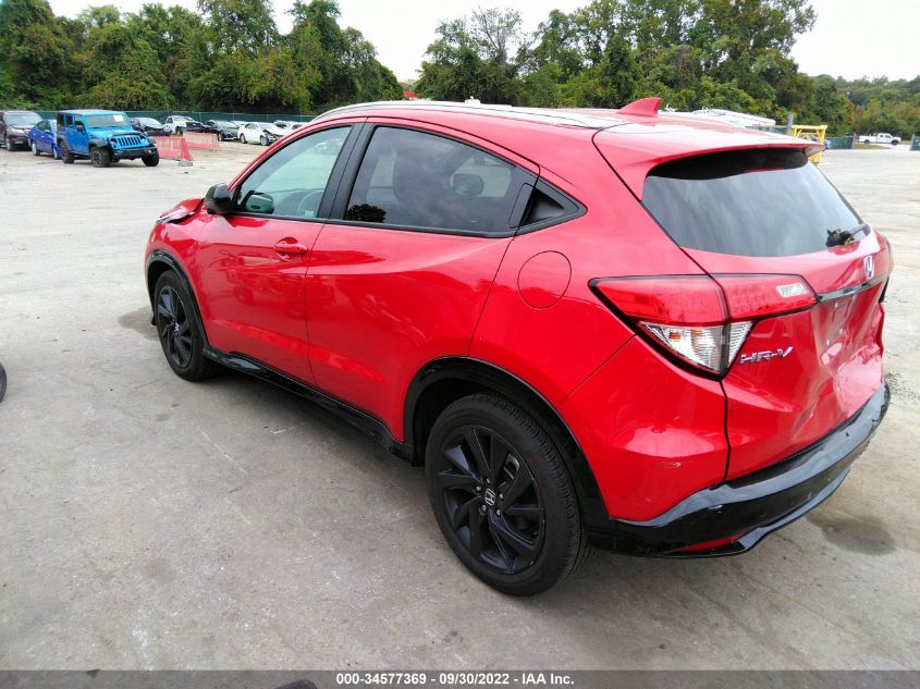 2022 HONDA HR-V SPORT VIN: 3CZRU6H14NM713316