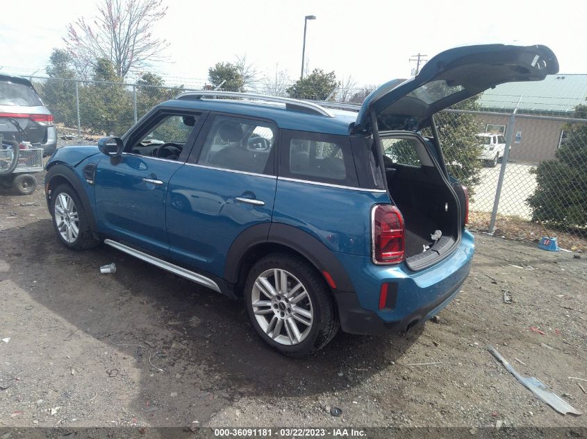 2022 MINI COUNTRYMAN COOPER VIN: WMZ23BR03N3N61989