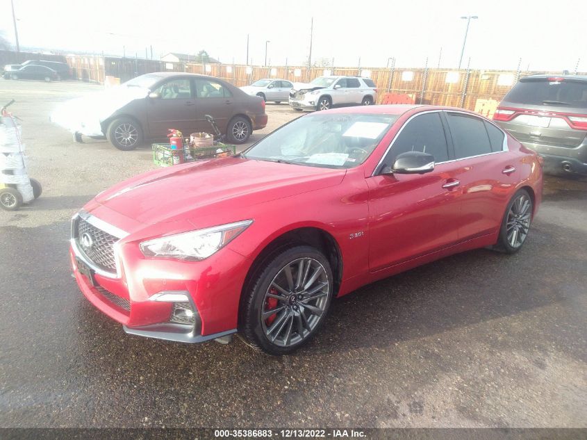 2020 INFINITI Q50 RED SPORT 400 VIN: JN1FV7AR6LM660495