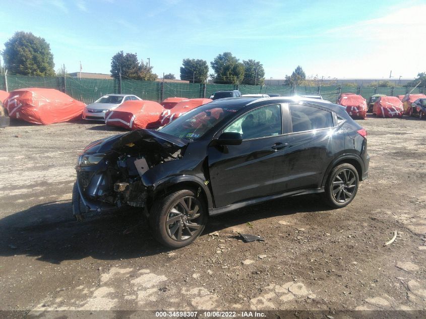 2022 HONDA HR-V SPORT VIN: 3CZRU6H17NM734449