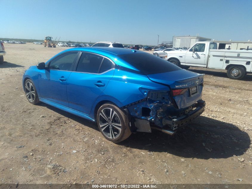 2022 NISSAN SENTRA SR VIN: 3N1AB8DVXNY287558