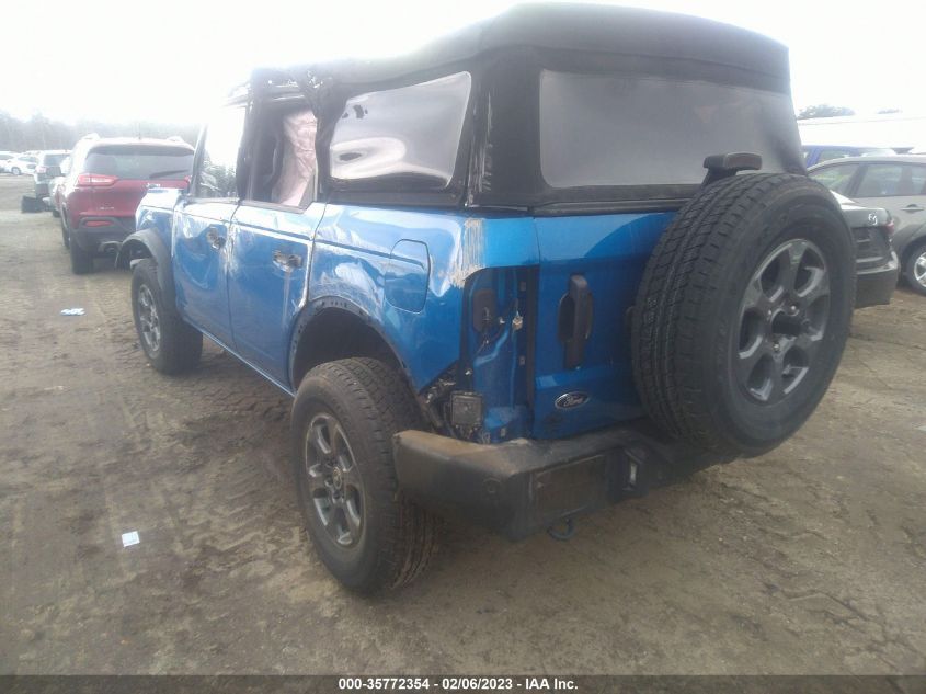 2022 FORD BRONCO BASE/BIG BEND VIN: 1FMDE5BH6NLB15450