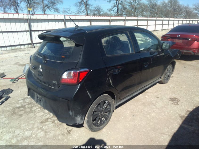 2022 MITSUBISHI MIRAGE SE/BLACK EDITION VIN: ML32AWHJ2NH006299
