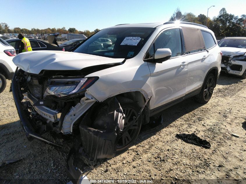 2021 HONDA PILOT BLACK EDITION VIN: 5FNYF6H7XMB042625