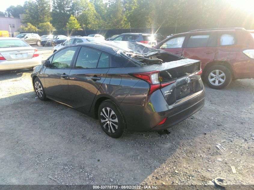 2022 TOYOTA PRIUS LE/XLE/NIGHTSHADE VIN: JTDL9MFU4N3037000