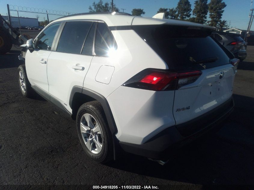 2021 TOYOTA RAV4 HYBRID XLE VIN: 2T3RWRFV4MW117207