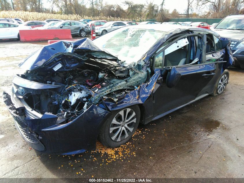 2021 TOYOTA COROLLA HYBRID LE VIN: JTDEAMDE1MJ009967