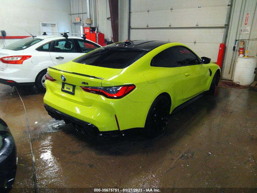 2021 BMW M4 COMPETITION VIN: WBS33AZ09MCH48646