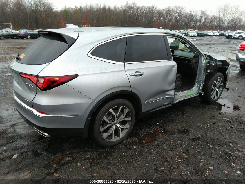 2022 ACURA MDX W/TECHNOLOGY PACKAGE VIN: 5J8YE1H49NL010776