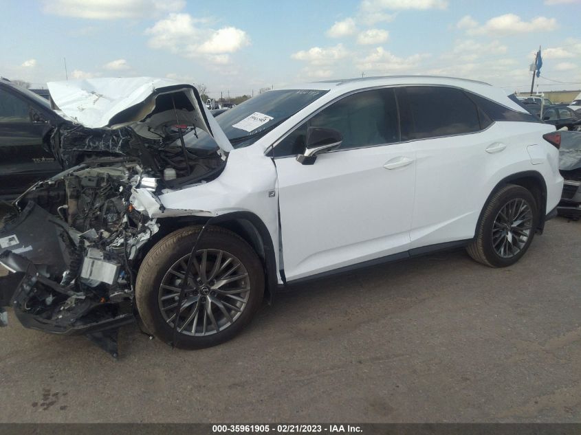 2022 LEXUS RX RX 350 F SPORT HANDLING VIN: 2T2YZMDA8NC349936
