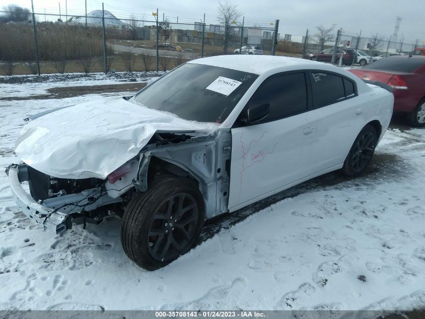 2022 DODGE CHARGER SXT VIN: 2C3CDXBG9NH133402