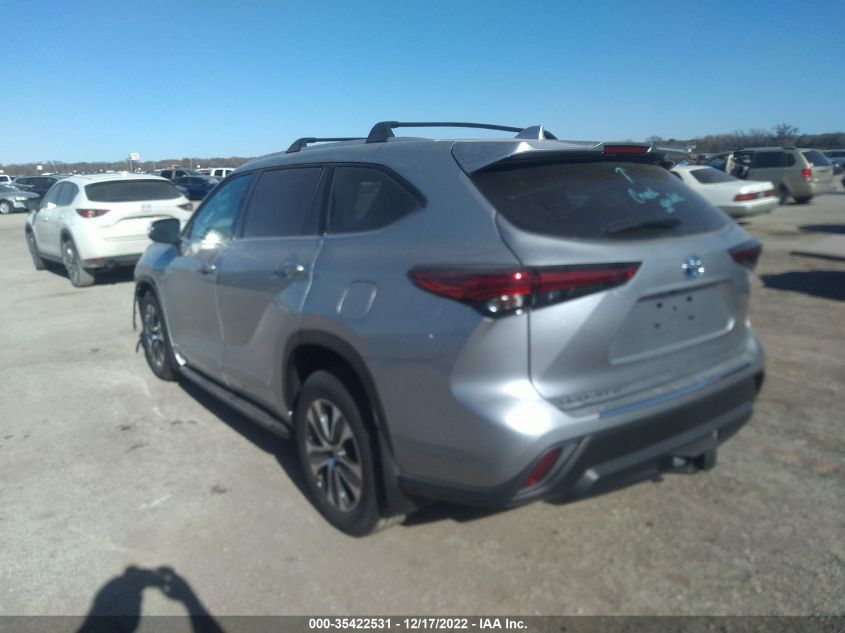 2022 TOYOTA HIGHLANDER HYBRID VIN: 5TDHBRCH2NS561534