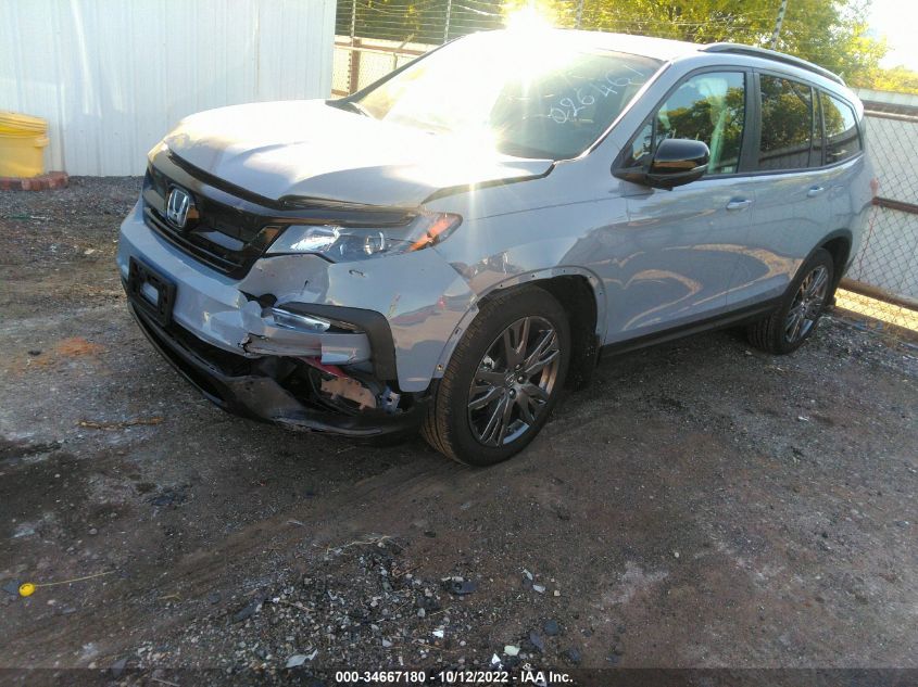 2022 HONDA PILOT SPORT VIN: 5FNYF5H32NB026461