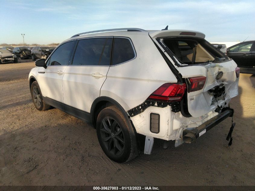 2022 VOLKSWAGEN TIGUAN SE VIN: 3VV3B7AX9NM158130
