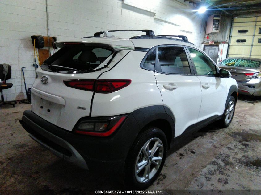 2022 HYUNDAI KONA SEL VIN: KM8K3CAB2NU818228