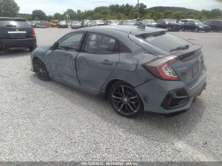 2021 HONDA CIVIC HATCHBACK SPORT VIN: SHHFK7G49MU225898