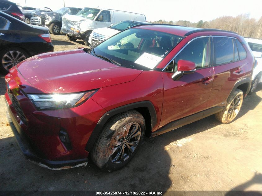 2022 TOYOTA RAV4 HYBRID XLE PREMIUM VIN: JTMB6RFV9ND068571