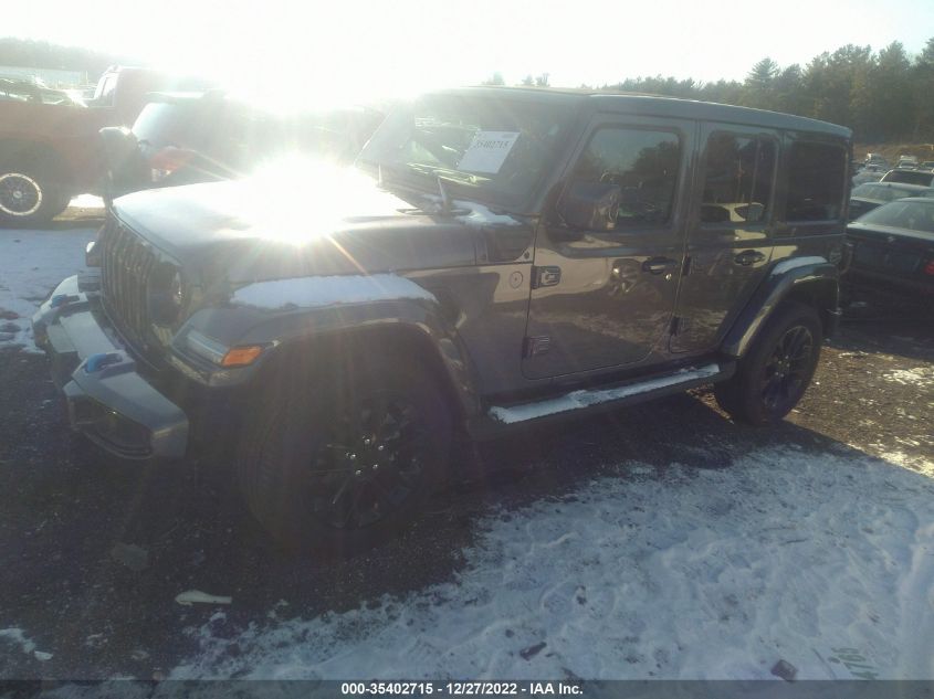 2021 JEEP WRANGLER 4XE UNLIMITED SAHARA HIGH VIN: 1C4JJXP68MW676235